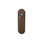 GPF1110.A2 short backplate rounded Bronze blend with welded knob fastener