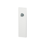 GPF1115.62 short backplate rectangular white with welded knob fastener