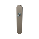 GPF1120.A3.400 long backplate rounded blind Mocca blend with welded knob fastener