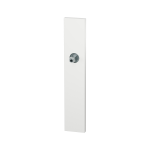 GPF1125.62.411 long backplate rectangular lock 72 white with welded knob fastener
