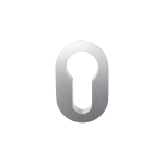 GPF1140.09 cylinder rose 42x28x1,5mm satin stainless steel