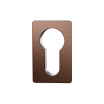 GPF1142.A2 keyhole escutcheon 28x28x1,5mm Bronze Blend