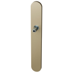 GPF1170.A4 long backplate XL rounded Champagne blend with welded knob fastener
