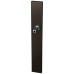 GPF1175.A1 long backplate XL rectangular Dark blend with welded knob fastener