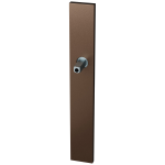 GPF1175.A2.432 long backplate XL rectangular lock 55PZ Bronze blend with welded knob fastener