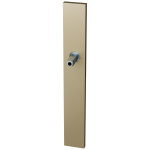 GPF1175.A4 long backplate XL rectangular Champagne blend with welded knob fastener