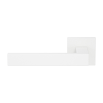 GPF1308.62-02 Zika door handle white on square rose 50x50x8mm