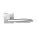 GPF1314.09-02 stainless steel Rangi door handle on rose 50x8mm
