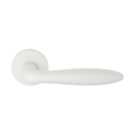 GPF1314.62-00 white Rangi door handle on rose 50x8mm