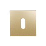 GPF199E keyhole escutcheon 53x53x6,5 mm PVD satin brass