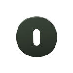 GPF199E keyhole escutcheon 53x6mm Moss