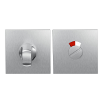 GPF199E Turn and Release set 53x53x6,5 mm satin stainless steel