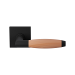 GPF4000.61-H4  Ika door handle on square rose black/ cherry