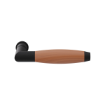 GPF4000.61-H4  Ika door handle black/ cherry