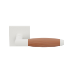 GPF4000.62-H4  Ika door handle on square rose white/ cherry