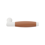 GPF4000.62-H4  Ika door handle white/ cherry