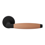 GPF4001.61-H4  Ika XL door handle on round rose black/ cherry