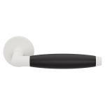 GPF4001.62-H2 Ika XL door handle on round rose white/ ebony
