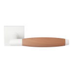 GPF4001.62-H4  Ika XL door handle on square rose white/ cherry
