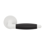 GPF4300.62-H2 Ika door handle on round rose white/ ebony