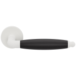 GPF4301.62-H2 Ika XL door handle white/ ebony on round rose