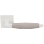 GPF4301.62-H3 Ika XL door handle white/ oak whitewash on square rose