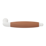 GPF4301.62-H4  Ika XL door handle white/ cherry