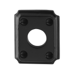 GPF6100.02 Rose 59x48x6mm wrought iron black