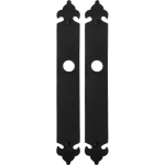 GPF6100.25 long backplate wrought iron black