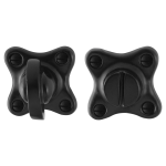 GPF6910.09 Turn and Release set 44x44x9mm wrought iron black