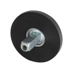 GPF8100.05.400 Rose 50x6mm black with welded knob fastener
