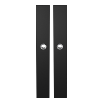 GPF8100.75 long backplate XL rectangular black