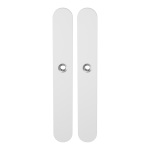 GPF8100.80 long backplate XL rounded white