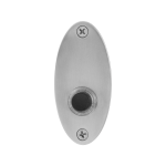 GPF9826.03 Doorbell oval 80x38x2 mm satin stainless steel