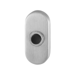 GPF9826.04 Doorbell oval 70x32x10 mm satin stainless steel