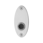 GPF9826.43 Doorbell oval 80x38x2 mm polished stainless steel