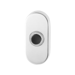 GPF9826.44 Doorbell oval 70x32x10 mm polished stainless steel