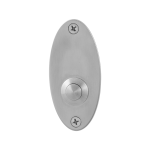 GPF9827.03 Doorbell oval 80x38x2 mm satin stainless steel