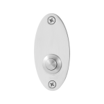 GPF9827.43 Doorbell oval 80x38x2 mm polished stainless steel