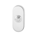 GPF9827.44 Doorbell oval 70x32x10 mm polished stainless steel