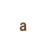 House number addition letter 'a' Bronze blend, 116 mm