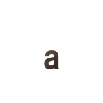 House number addition letter 'a' Dark blend, 116 mm