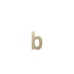 House number addition letter 'b' Champagne blend, 156 mm