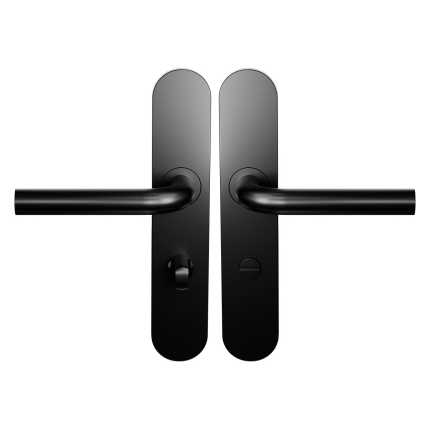 BLA100 zw. deurkruk op schild afg WC63/8