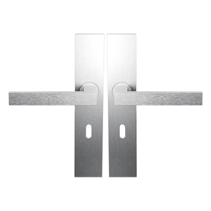 BLA138 RVS deurkruk op schild BB56