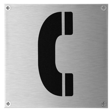 GPF0475.09 RVS pictogram telefoon