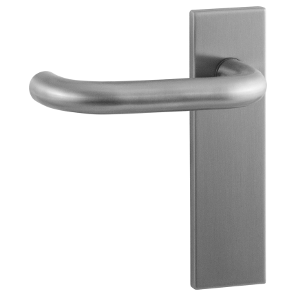 GPF105VS1L/R RVS deurkruk op kortsch. bl