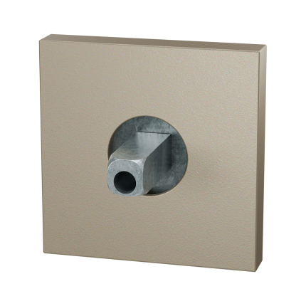 GPF1102.A4 vierk. rozet met knopvastzet.