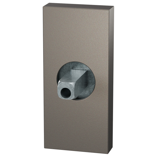 GPF1101.A3 rechth.rozet met knopv. Mocca