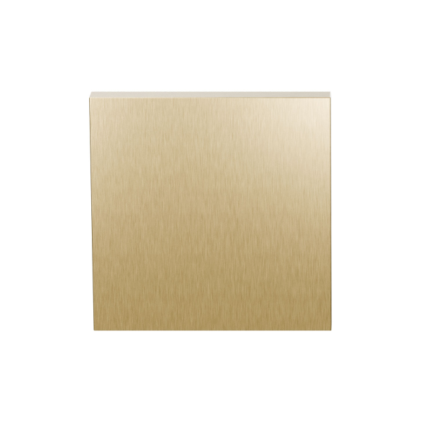 GPF199E blind rose 53x53x6,5 mm PVD satin brass